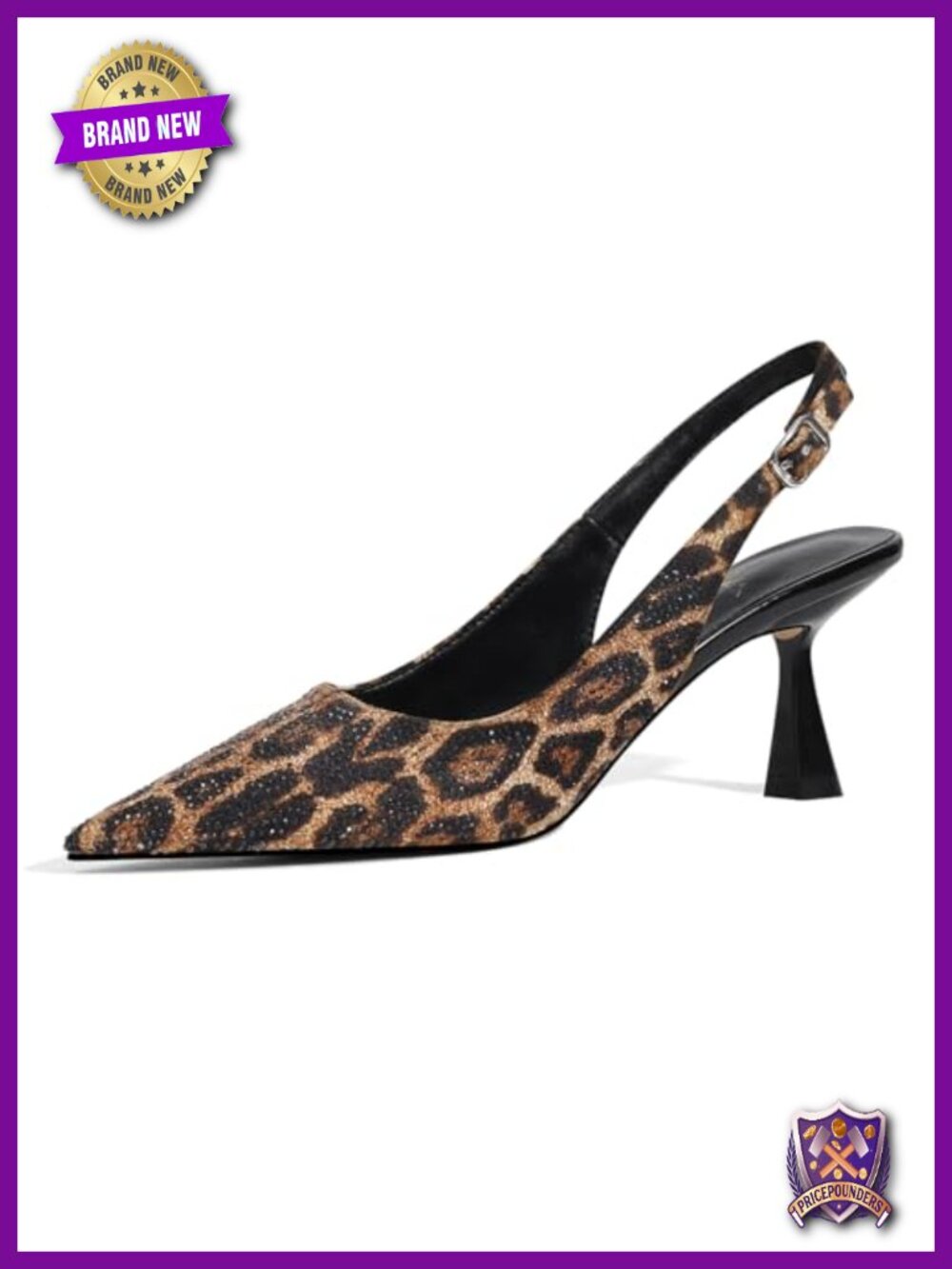 Kitten Heels Slingback Low Heel Dress Shoes Rhinestone Pointed Toe Bridal